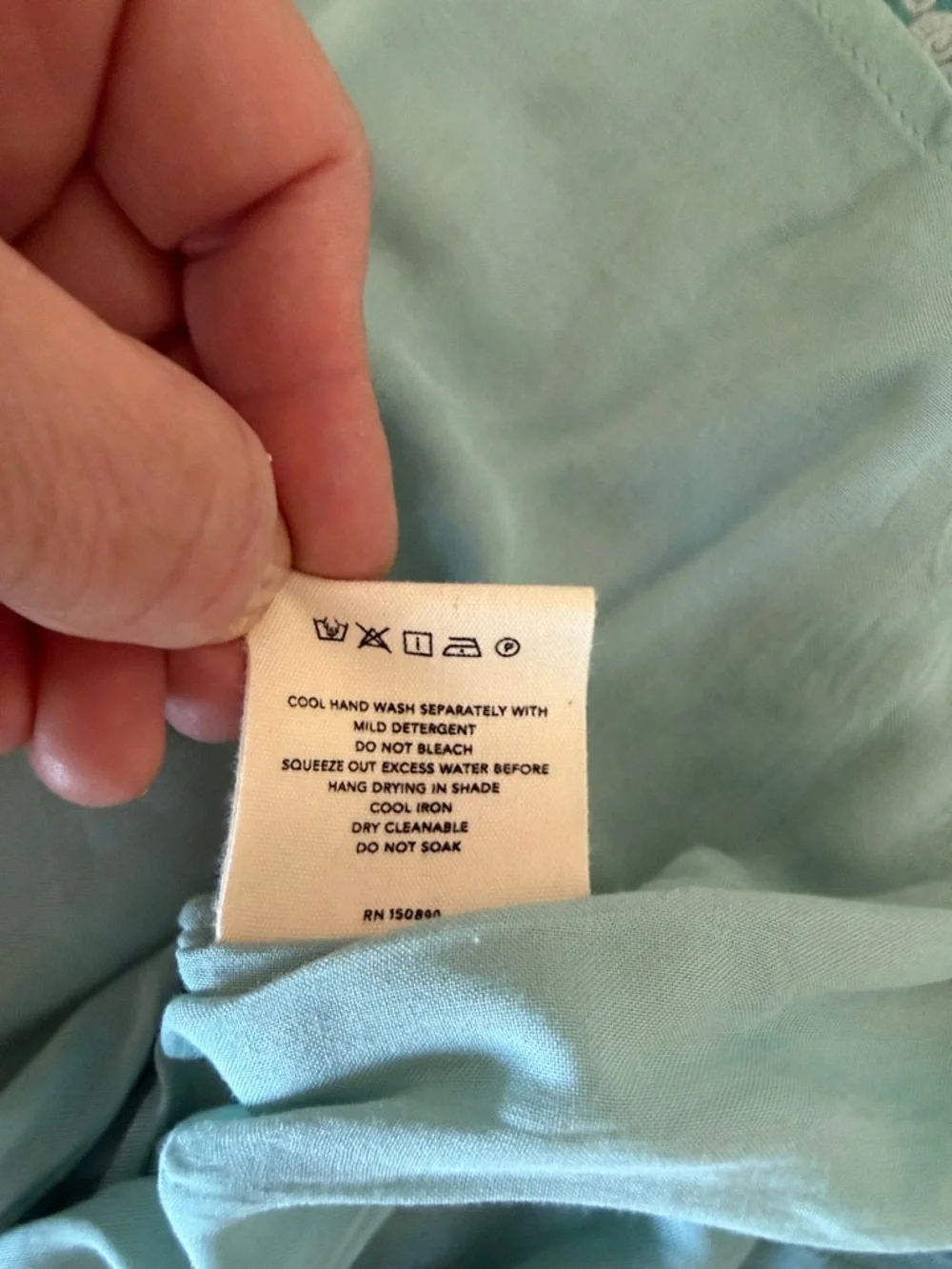 Spell Teal & Peach Floral Tassel Boho Dress - Picture 8 of 10